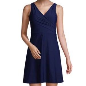 Like new one piece skirt swim dress modest long tall swimsuit surplise